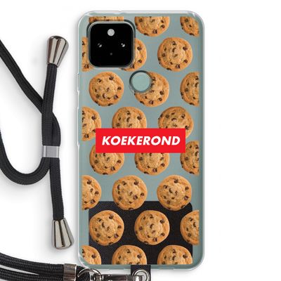 Koekerond: Pixel 5 Transparant Hoesje met koord