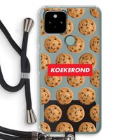 Koekerond: Pixel 5 Transparant Hoesje met koord