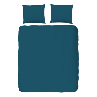Dekbedovertrek Pure Uni Effen 240x200 Cm Petrol Anti Allergie & Anti Huisstofmijt Pure - Dekbed-Discounter.nl