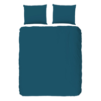 Dekbedovertrek Pure Uni Effen 240x200 Cm Petrol Anti Allergie & Anti Huisstofmijt Pure - Dekbed-Discounter.nl