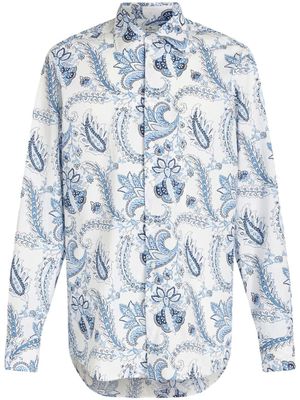 ETRO chemise à imprimé cachemire - Blanc
