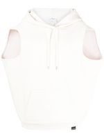 Courrèges hoodie sans manches à lien de resserrage - Blanc