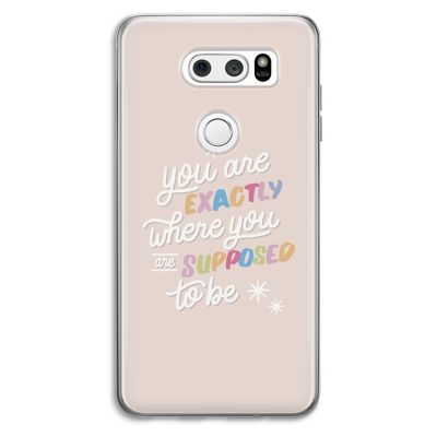 Right Place: LG V30 Transparant Hoesje