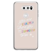 Right Place: LG V30 Transparant Hoesje