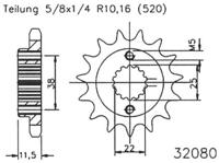 ESJOT Sprocket 520 14z standard
