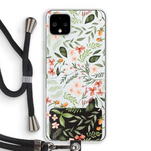 Sweet little flowers: Pixel 4 XL Transparant Hoesje met koord