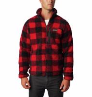Columbia Winter Pass™ Print Full Zip Vest Heren Pomegranate Heather M