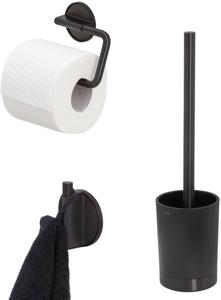 Tiger Tune toiletaccessoires set 3-delig vrijstaand Zwart geborsteld/Zwart