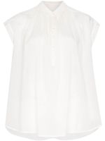 Nili Lotan blouse oversize évasée - Blanc