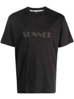 Sunnei t-shirt en coton à logo imprimé - Noir - thumbnail