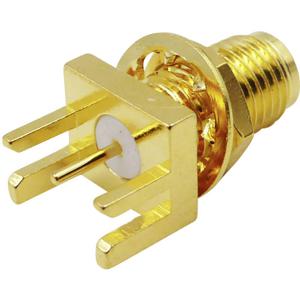 TRU COMPONENTS SMA-KE3 SMA-connector Bus, inbouw verticaal 50 Ω 1 stuk(s)