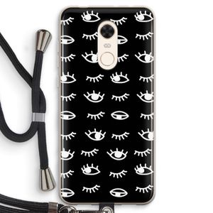 Eye pattern #3: Xiaomi Redmi 5 Transparant Hoesje met koord