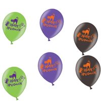 Set van 6x stuks Halloween ballonnen met print 27,5 cm