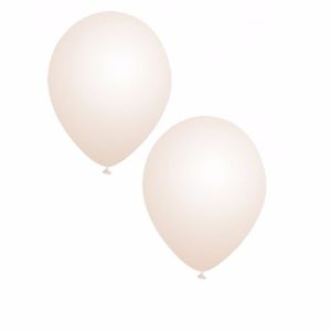 100x stuks verjaardag feest ballonnen transparant   -