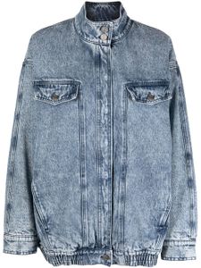 Gestuz veste en jean à effet délavé - Bleu