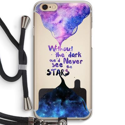 Stars quote: iPhone 6 / 6S Transparant Hoesje met koord