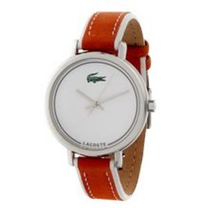 Horlogeband Lacoste 2000503 / LC-33-3-14-0165 Leder Oranje 14mm