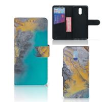 Nokia 2.3 | Bookcase | Marble Blue Gold
