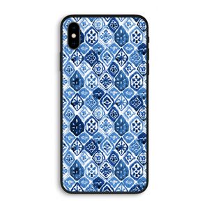 Blauw motief: iPhone XS Max Biologisch afbreekbaar hoesje
