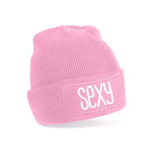 Wintersport muts voor volwassenen - sexy - roze - one size - Apres ski beanie