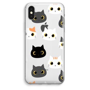 Katten: iPhone XS Max Transparant Hoesje