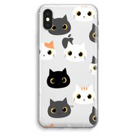Katten: iPhone XS Max Transparant Hoesje