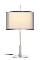 Saba tafellamp mat nikkel 60 cm hoog