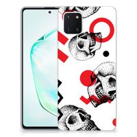 Silicone Back Case Samsung Galaxy Note 10 Lite Skull Red - thumbnail