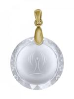 Lichtwesen Sterntaler rond goud clip