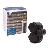 Bellatio Decorations Ijpegelverlichting lichtsnoer - totaal 24 meter - 720 leds - warm wit