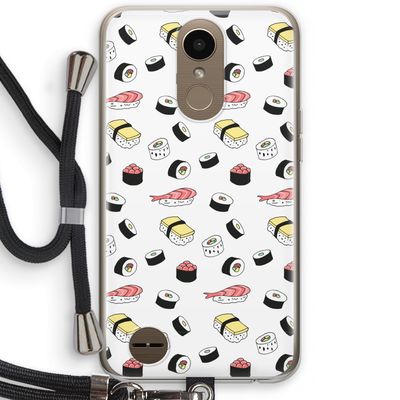 Sushi time: LG K10 (2017) Transparant Hoesje met koord