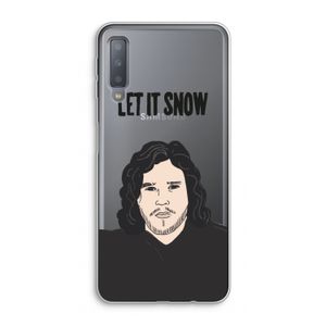 Let It Snow: Samsung Galaxy A7 (2018) Transparant Hoesje