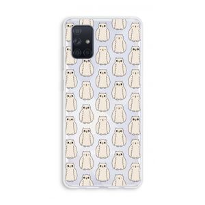 Uilen: Galaxy A71 Transparant Hoesje
