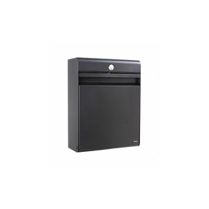 Design brievenbus Allux Holscher zwart