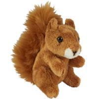 Ravensden Pluche knuffel dier - Rode Eekhoorn - 15 cm - Speelgoed eekhoorns knuffels