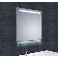 Ambi+ Condensvrije Spiegel 60X60 cm Met Led Verlichting Aqua Splash
