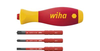 Wiha 43449 | Schroevendraaier met bithouderset | SoftFinish | slimVario® electric | 4-delig - 43449