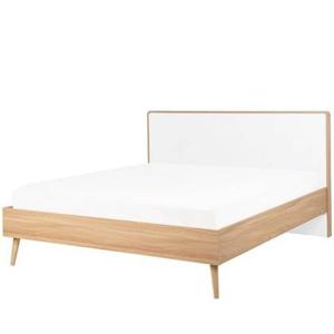 Beliani - SERRIS - Tweepersoonsbed - Wit - 140 x 200 cm - Vezelplaat