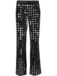 Coperni pantalon à détails de miroirs - Noir