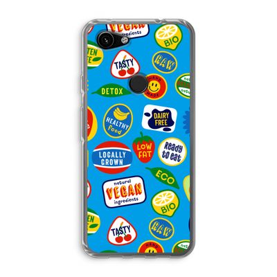 Fruitsticker: Google Pixel 3a Transparant Hoesje