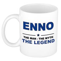 Enno cadeau mok - man myth legend - naam koffiemok - 300 ml - collega - vaderdag