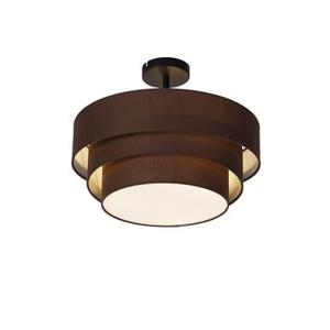 QAZQA Moderne plafondlamp bruin 45 cm 3-lichts - Drum Trio