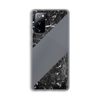 Zwart marmer: Samsung Galaxy S20 FE / S20 FE 5G Transparant Hoesje