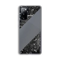 Zwart marmer: Samsung Galaxy S20 FE / S20 FE 5G Transparant Hoesje