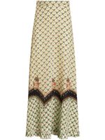 ETRO floral-print straight skirt - Tons neutres - thumbnail