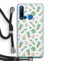 Ananas bladeren: Huawei P20 Lite (2019) Transparant Hoesje met koord