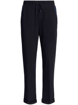 ETRO pantalon de jogging à motif zigzag - Bleu