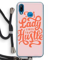 Hustle Lady: Huawei P20 Lite Transparant Hoesje met koord