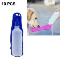 10 stuks 250ml buiten draagbare hond / Pet fles Water willekeurige kleur levering