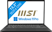 MSI Prestige 13 Evo A13M-093NL i7-1360P Notebook 33,8 cm (13.3") Full HD+ Intel® Core™ i7 16 GB LPDDR5-SDRAM 1 TB SSD Wi-Fi 6E (802.11ax) Windows 11 Pro Zwart - thumbnail
